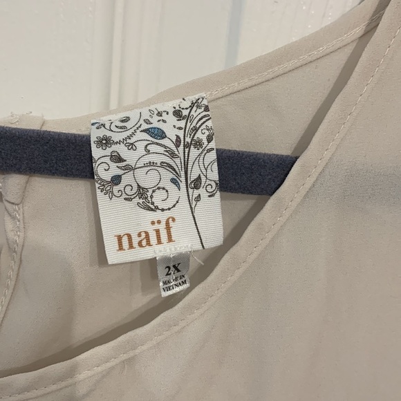 EUC naif sleeveless blouse Women’s Plus size 2X - Picture 2 of 7